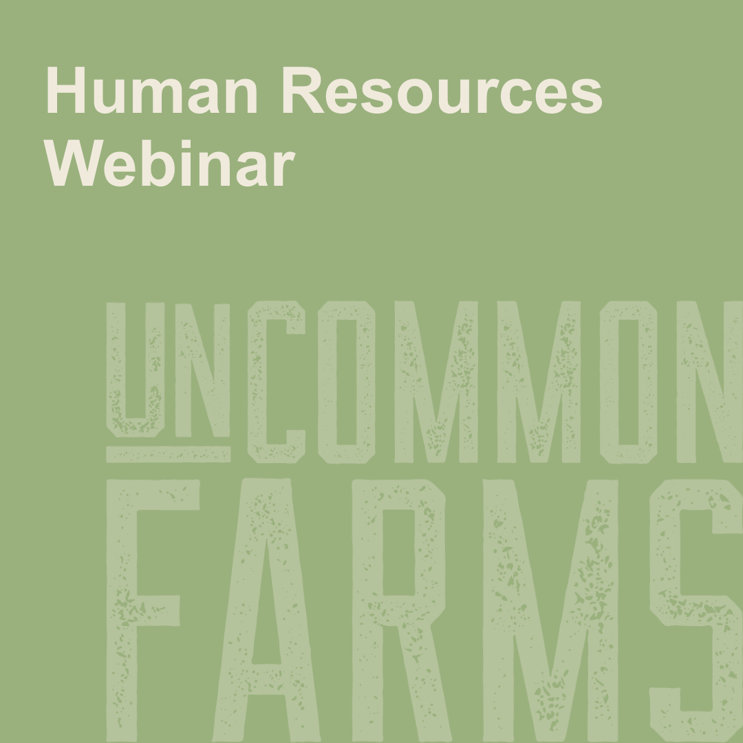 UnCommon Farms_6 Key Areas_Human Resources Webinar_Cover